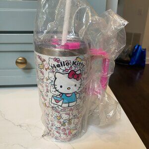 Sanrio Hello Kitty  Insulated Stainless Steel Water Bottle with Straw | 20 oz